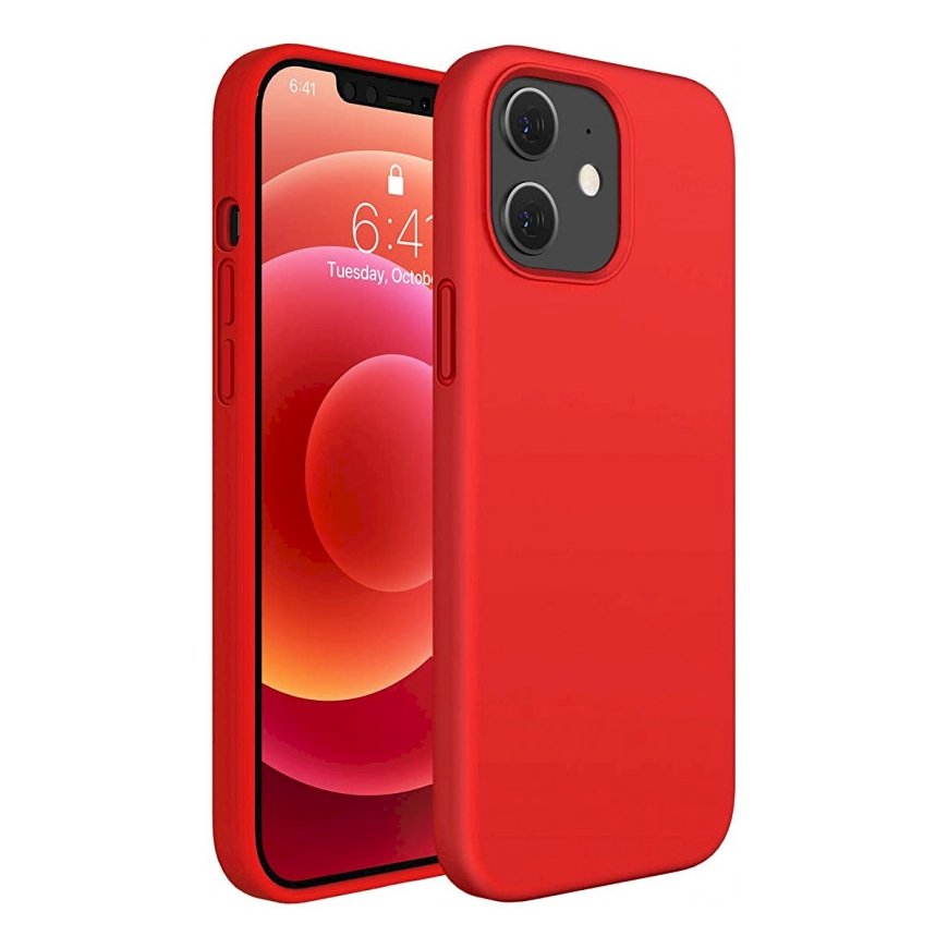 Fusion Elegance Fibre Protect Silicone Case For Apple iPhone 12
