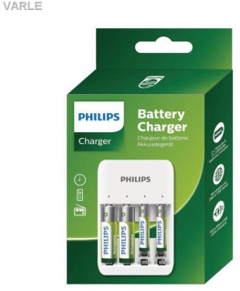Charger Philips + 2x700mAh AAA + 2x1300mAh AA