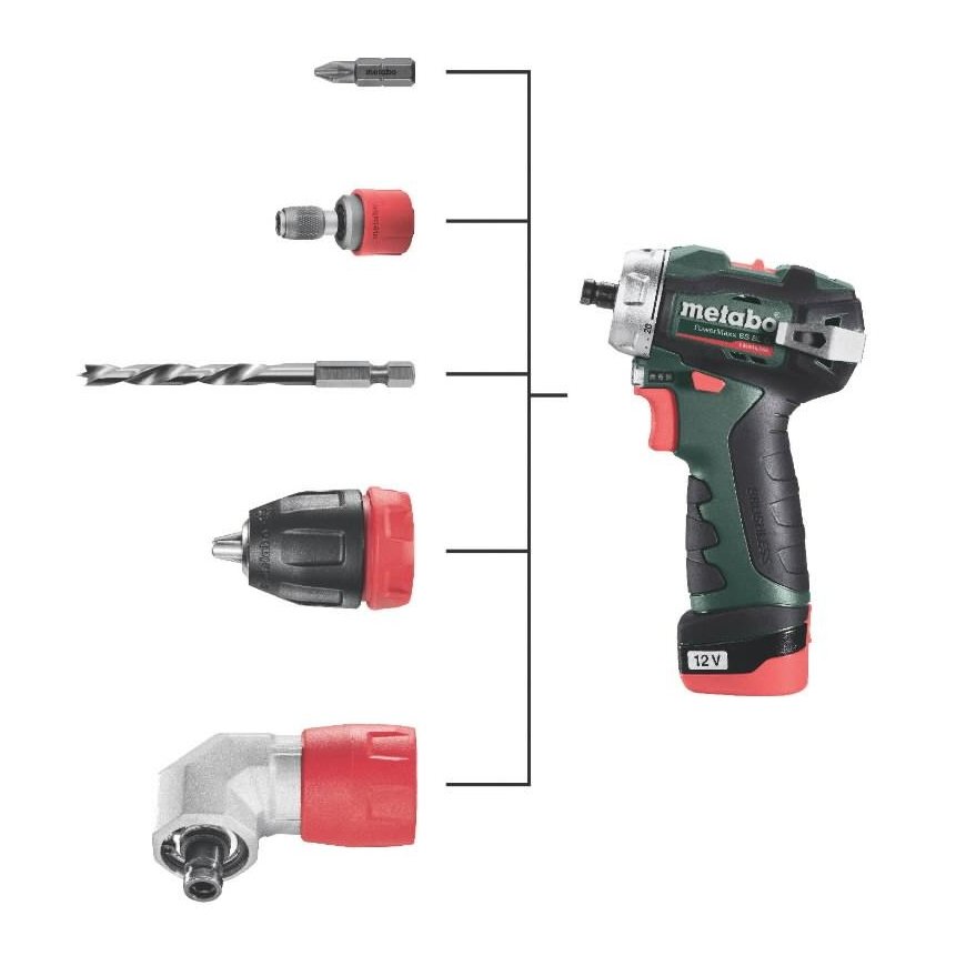 Cordless screwdriver/drill PowerMaxx BS BL Q / 2x2.0Ah, Metabo – 5