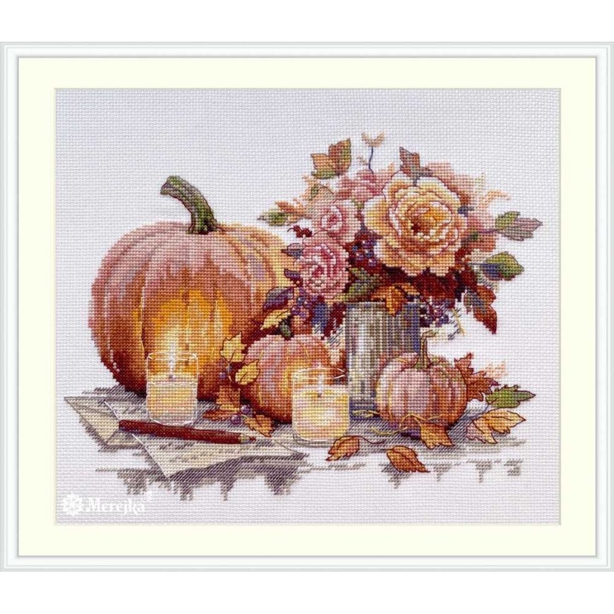 Merejka Cross Stitch Kit "Still Life with Pumpkins" 19x24 SK241A