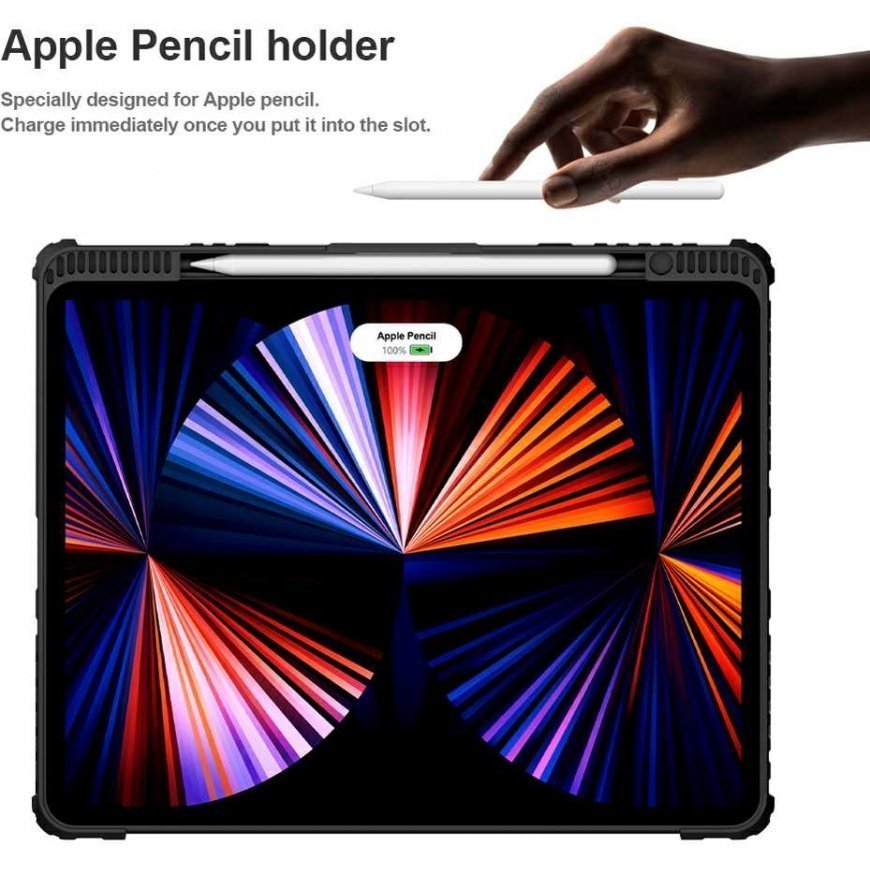 Nillkin Bumper Combo klaviatūros dėklas, skirtas iPad Pro 12.9 2020|2021|2022 Juodas – 5