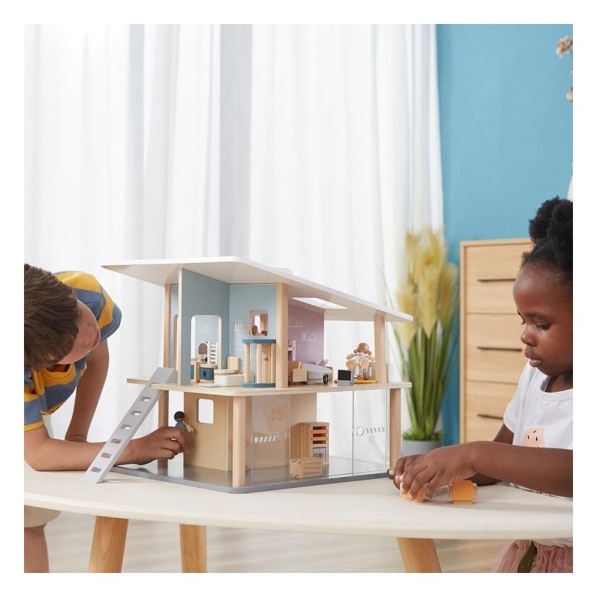 Viga Toys VIGA PolarB medinės lėlės Rinkinys Lėlių šeimos figūrėlės – 2
