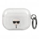 Karl Lagerfeld case for AirPods Pro KLAPUKHGS silver Glitter Kar Karl Lagerfeld case for AirPods Pro KLAPUKHGS silver Glitter Kar