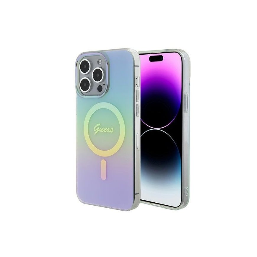 Guess IML Iridescent MagSafe Back Case