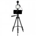 Elight M5 Vlog Telefona Fix Video & Foto komplekts ar Led gaismu / Mikrofonu / Statīvu 1.3m / pulti Elight M5 Vlog Telefona Fix Video & Foto komplekts ar Led gaismu / Mikrofonu / Statīvu 1.3m / pulti