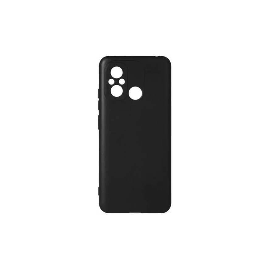 Fusion soft matte back case silicone for Xiaomi Redmi 12C black