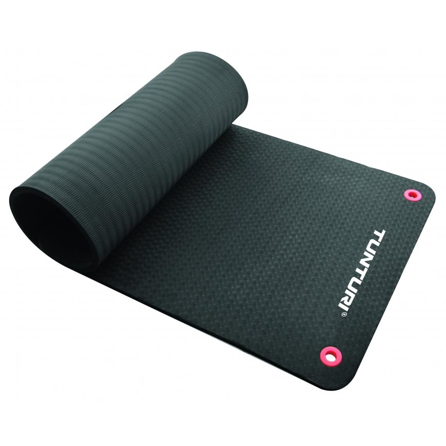 Sports mat TUNTURI Mat PRO Black 140-180cm (Length: 180 cm) – 2