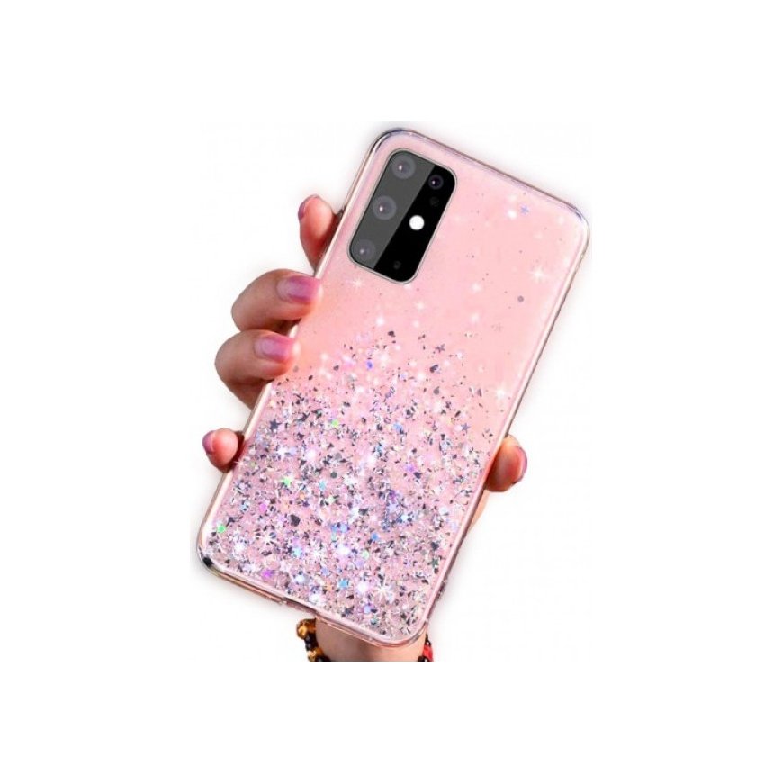 Fusion Frame back case silicone for Apple Iphone 15 Plus pink