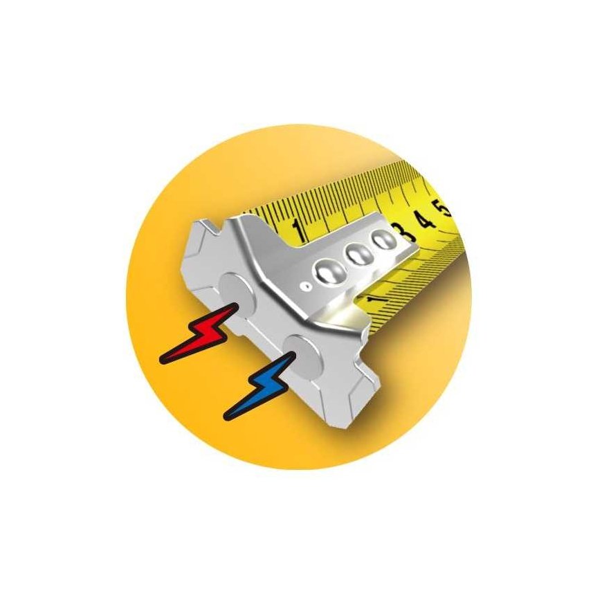 5m Komelon winding tape [MPJT55] with double-sided scale and magnetic hook – 2