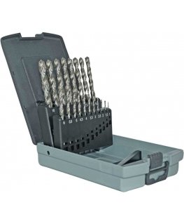 Grąžtas Tivoly Metalo grąžtų rinkinys 1-10 mm, HSS, 118°, "Split point", šlifuoti, 19vnt./kpl., T-Line