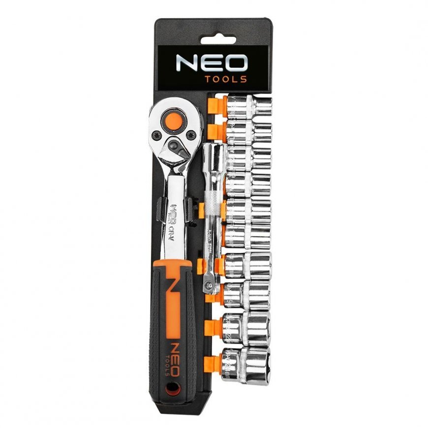 Neo 3/8" veržliarakčiai, rinkinyje 12 vnt.