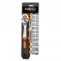 Neo 3/8" veržliarakčiai, rinkinyje 12 vnt. Neo 3/8" veržliarakčiai, rinkinyje 12 vnt.