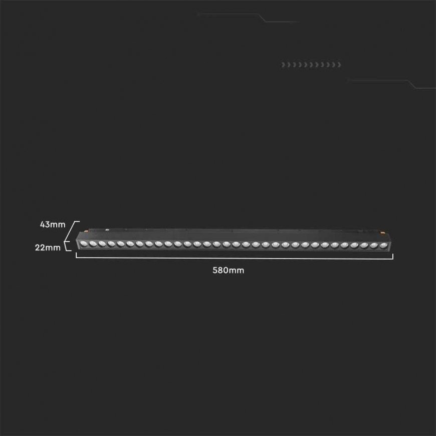 V-TAC Rail luminaire 48V V-TAC 20W