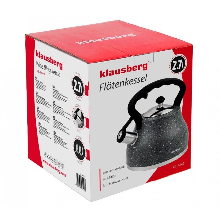 Kettle with whistle KLAUSBERG 2.7L KB-7449 – 3