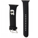 Karl Lagerfeld Strap KLAWMSLKNK Apple Watch 38|40|41mm black|black strap 3D Rubber Karl Head Karl Lagerfeld Strap KLAWMSLKNK Apple Watch 38|40|41mm black|black strap 3D Rubber Karl Head