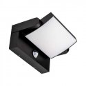 17W LED outdoor wall light, black, 3000K, IP65, with motion sensor 17W LED outdoor wall light, black, 3000K, IP65, with motion sensor