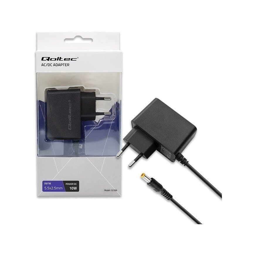 Plug in power supply 10W 5V, 2A, 5.5x2.5
