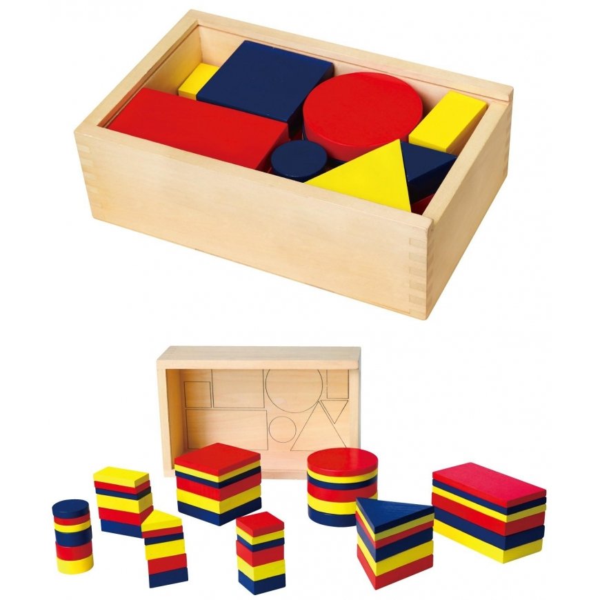 Wooden geometric figures Viga Toys – 3