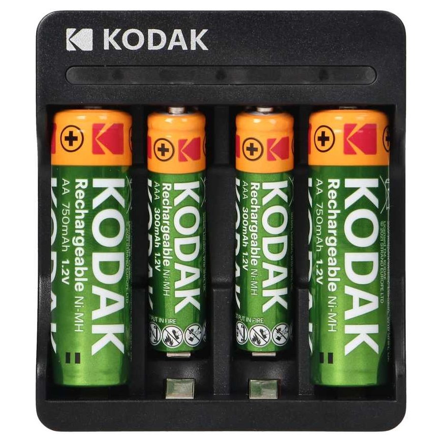 Orno Įkroviklis Kodak USB charger, 2xAA i 2xAAA + 2 vnt. akumulatorków AA 700mAh i 2 vnt. Akumulatorków AAA 350mAh – 2