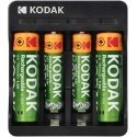 Orno Charger Kodak USB charger, 2xAA i 2xAAA + 2 pcs. batteries AA 700mAh i 2 pcs. Batteries AAA 350mAh Orno Charger Kodak USB charger, 2xAA i 2xAAA + 2 pcs. batteries AA 700mAh i 2 pcs. Batteries AAA 350mAh