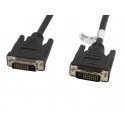Lanberg CA-DVID-10CC-0018-BK DVI кабель 1,8 m DVI-D Черный