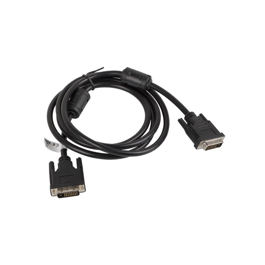 Lanberg CA-DVID-10CC-0018-BK DVI cable 1.8 m DVI-D Black – 2