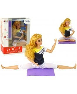 Lean Cars Baby Doll Yoga Mat, Long Blonde Hair
