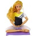 Lean Cars Baby Doll Yoga Mat, Long Blonde Hair Lean Cars Baby Doll Yoga Mat, Long Blonde Hair