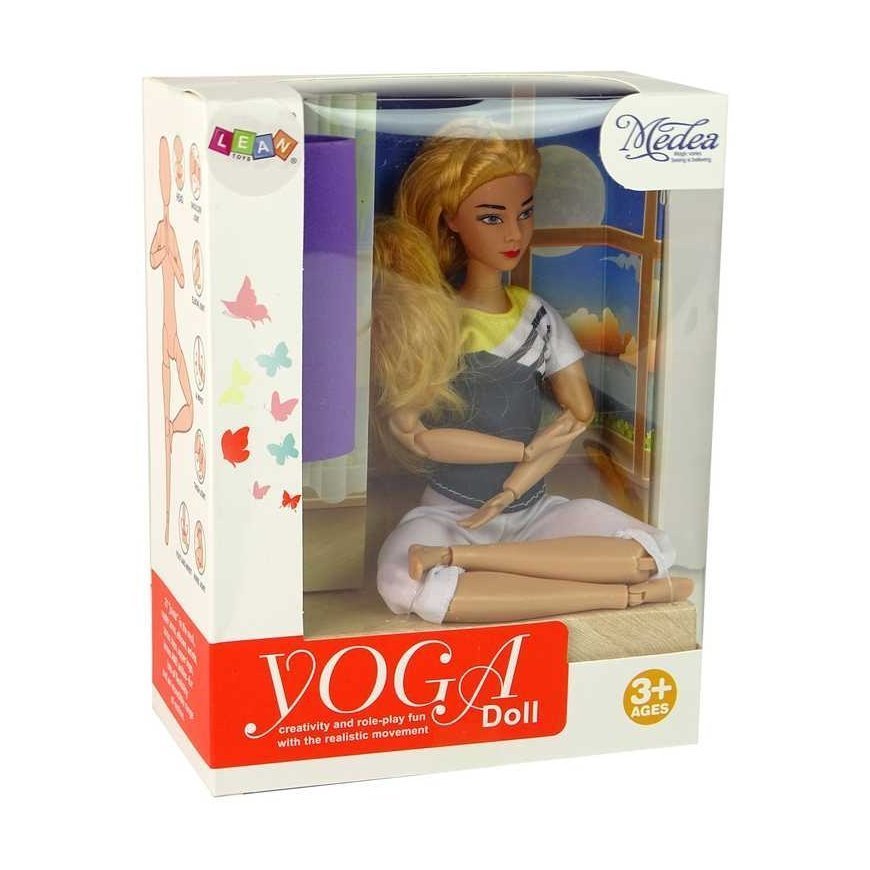 Lean Cars Baby Doll Yoga Mat, Long Blonde Hair – 5