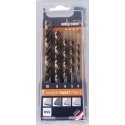 Drilled rotary drill set for wood 4-10mm, 5 pcs. PTM 5, Timber Twist Alpen [0067100005100]