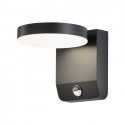 17W LED outdoor wall light, black, 4000K, IP65, with motion sensor 17W LED outdoor wall light, black, 4000K, IP65, with motion sensor