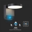 17W LED outdoor wall light, black, 4000K, IP65, with motion sensor 17W LED outdoor wall light, black, 4000K, IP65, with motion sensor