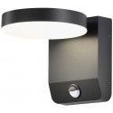 17W LED sieninis lauko šviestuvas, juodas, 4000K, IP65, su judesio davikliu 17W LED sieninis lauko šviestuvas, juodas, 4000K, IP65, su judesio davikliu
