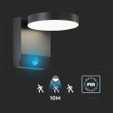 17W LED sieninis lauko šviestuvas, juodas, 4000K, IP65, su judesio davikliu 17W LED sieninis lauko šviestuvas, juodas, 4000K, IP65, su judesio davikliu