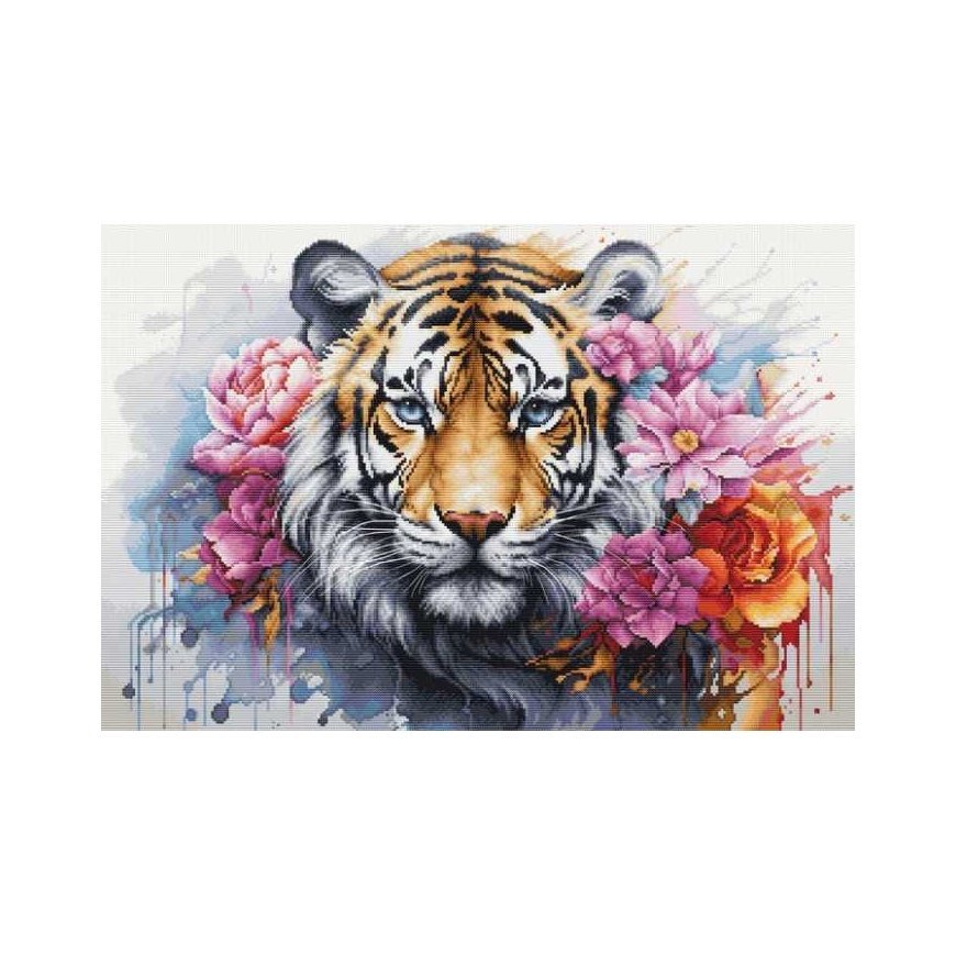 luca S Counted Cross Stitch Kit "Wild Life Of Predator" 48x32 cm SBU5033