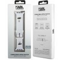 Karl Lagerfeld Karl Lagerfeld Karl and Choupette Head NFT Watch Band for Apple Watch 38/40/41 White