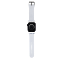 Karl Lagerfeld Karlas Lagerfeldas Karlas ir Choupette Head NFT laikrodžio dirželis, skirtas Apple Watch 38/40/41 Baltas