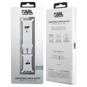 Karl Lagerfeld Karl Lagerfeld Karl and Choupette Head NFT Watch Band for Apple Watch 38/40/41 White