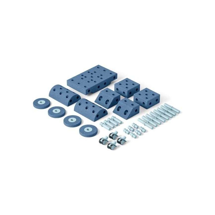 Modu Dreamer Blocks 12in1 - large, creative blocks made of EVA foam | Dark blue – 5