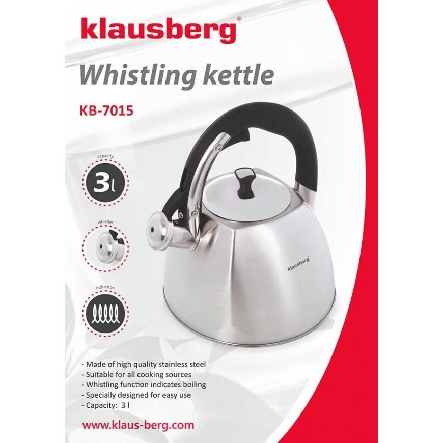 KETTLE WITH WHISTLE KLAUSBERG 3L KB-7015 – 3