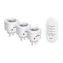 Orno Belaidžių mini lizdų rinkinys valdomas 3 + 1 nuotolinio valdymo pulteliu, schuko versija Orno Belaidžių mini lizdų rinkinys valdomas 3 + 1 nuotolinio valdymo pulteliu, schuko versija