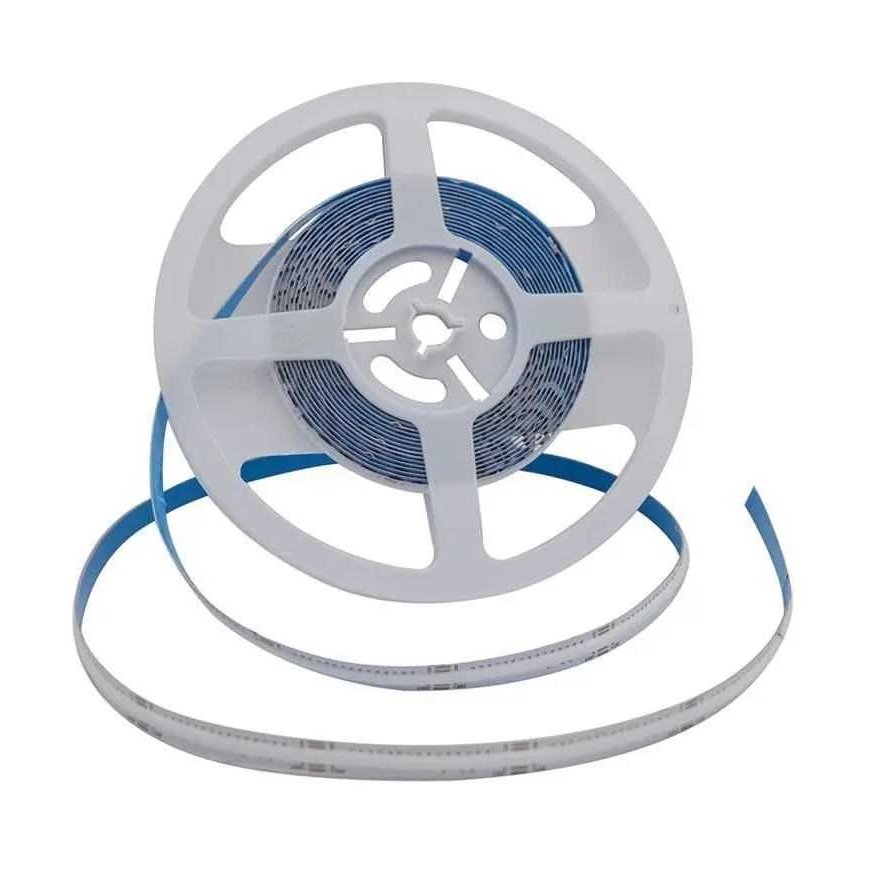 13W/m LED COB juosta, 672LED/m, RGB, 5 metrų ritė – 2