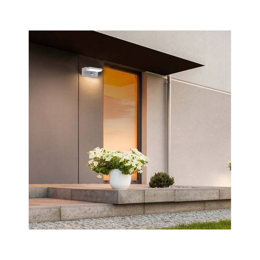 17W LED surface outdoor light, white, 3000K, with motion sensor – 2