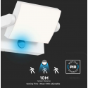17W LED paviršinis lauko šviestuvas, baltas, 3000K, su judesio davikliu 17W LED paviršinis lauko šviestuvas, baltas, 3000K, su judesio davikliu