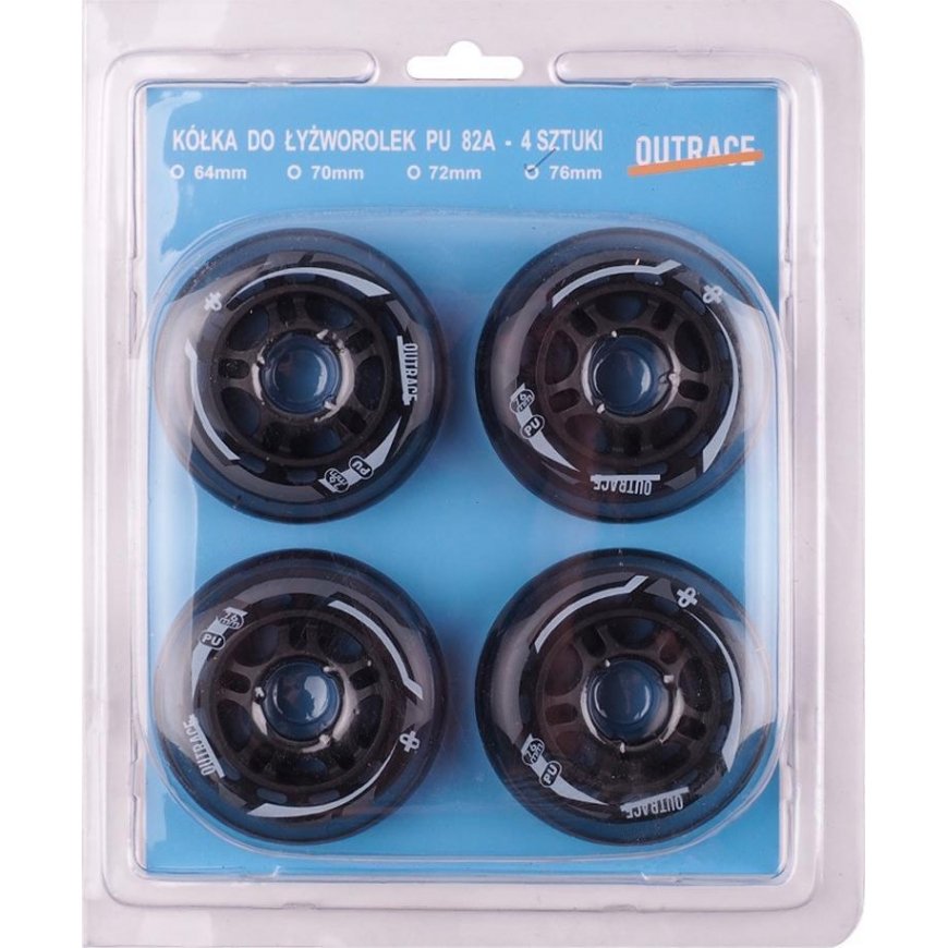 Outrace 76 mm inline skate wheels – 3