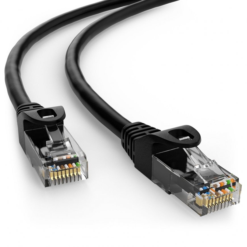 Cable Patchcord cat. 5e RJ45 UTP 5m black – 2