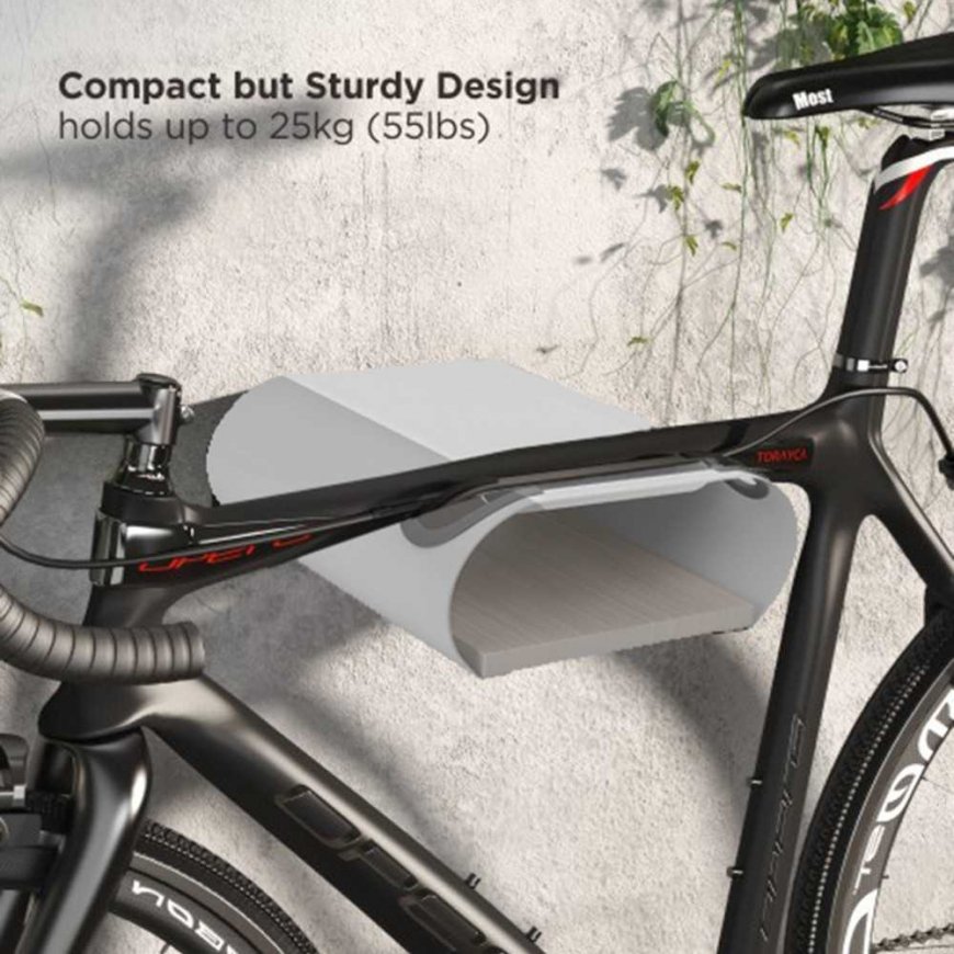 Maclean MC-466 wall-mounted bicycle rack wall-mounted bicycle rack Horizontal bicycle wall-mounted bicycle rack Max. Load 25 kg, – 2