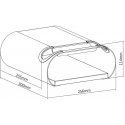 Maclean MC-466 wall-mounted bicycle rack wall-mounted bicycle rack Horizontal bicycle wall-mounted bicycle rack Max. Load 25 kg,