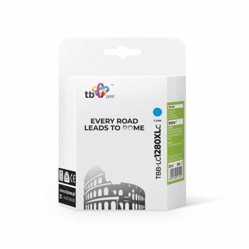 Ink for BrotherLC1280XL Cyan TBB-LC1280XLC – 2