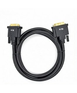 DVI cable M 24 + 1 1.8 m. Black, gold plated